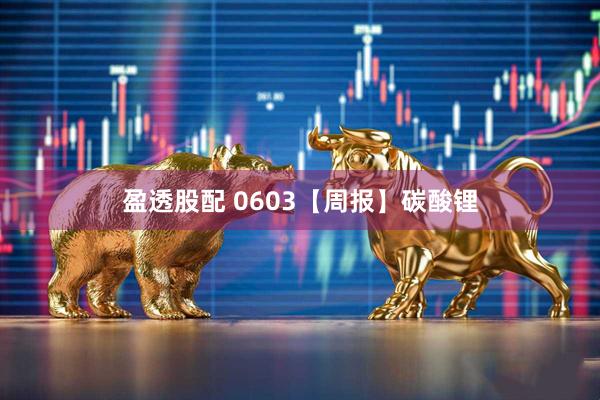 盈透股配 0603【周报】碳酸锂