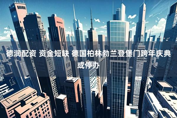 德润配资 资金短缺 德国柏林勃兰登堡门跨年庆典或停办