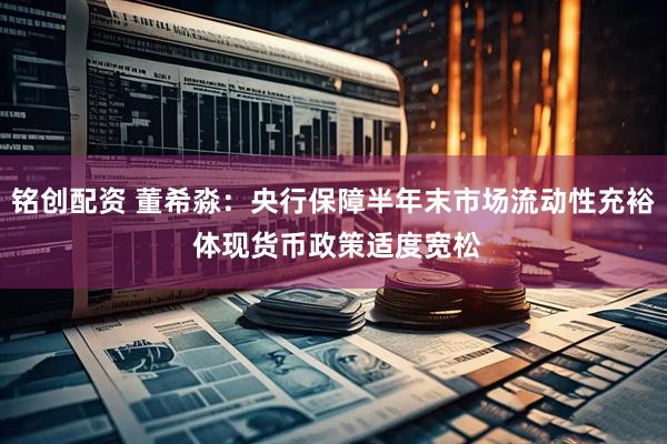 铭创配资 董希淼:央行保障半年末市场流动性充裕 体现货币政策适度宽松