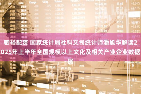 驷裕配资 国家统计局社科文司统计师潘旭华解读2025年上半年全国规模以上文化及相关产业企业数据